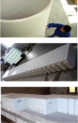 Τμήματα κεραμικής πυριτίου που έχουν λιώσει για βιομηχανικές εφαρμογές